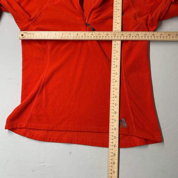Eddie Bauer Sweater Women Sweater M Red First Ascent Fleece Quarter Zip Pullover - Picture 6 of 10